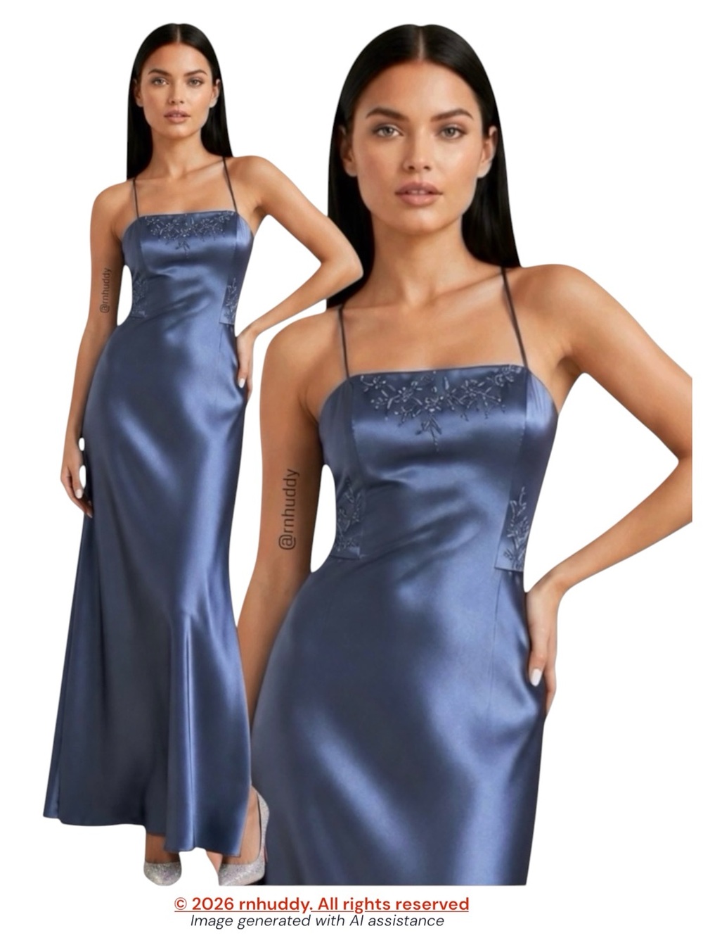 NWT Alex Evenings size 10 twilight embellished maxi dress